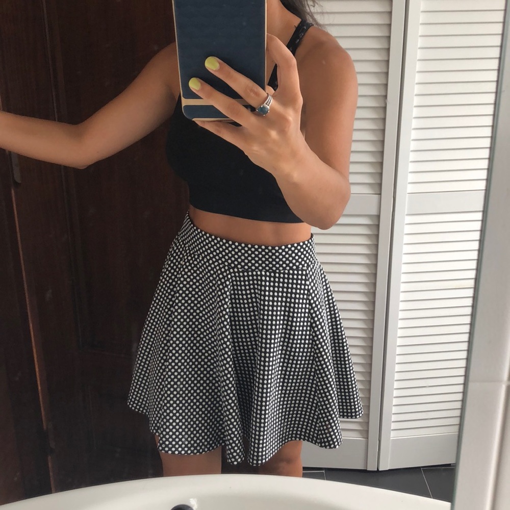 Polka dot skater skirt